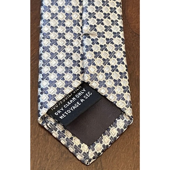 Comoseta Blue 100% Silk Men’s Neck Tie Made In China - Picture 7 of 9